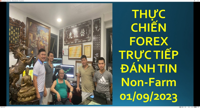 THẦY TRẦN QUỐC MINH THỰC CHIẾN FOREX TIN Non-Farm 01/09/2023