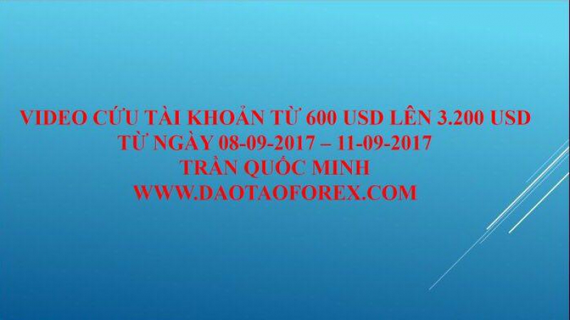 Các lệnh đang vướng trên thị trường khách hàn tự vào, và được anh Trần Quốc Minh điều chỉnh và xử lý cưu tài khoản lại cho khách, thời gian được quay tông là 7 tiếng.