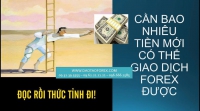 THỊ TRƯỜNG FOREX VỚI CÂU NÓI NGU DỐT NHẤT: CẦN BAO NHIÊU TIỀN MỚI CÓ THỂ GIAO DỊCH FOREX ĐƯỢC