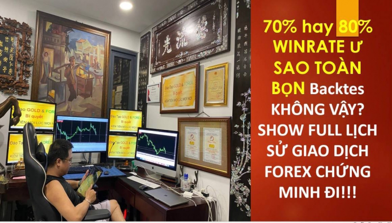 GIAO DỊCH FOREX TỶ LỆ THẮNG 70% HAY 80% VẬY CHỨNG MINH ĐI