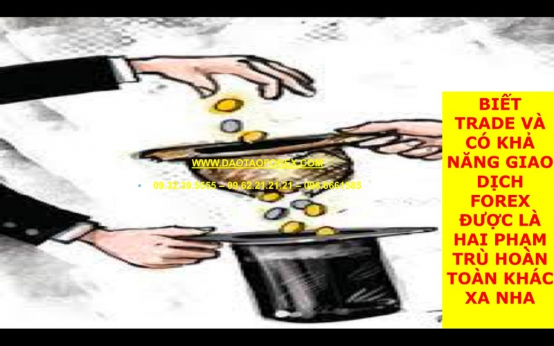 BIẾT TRADE VÀ CÓ KHẢ NĂNG GIAO DỊCH FOREX ĐƯỢC LÀ HAI PHẠM TRÙ HOÀN TOÀN KHÁC XA NHA