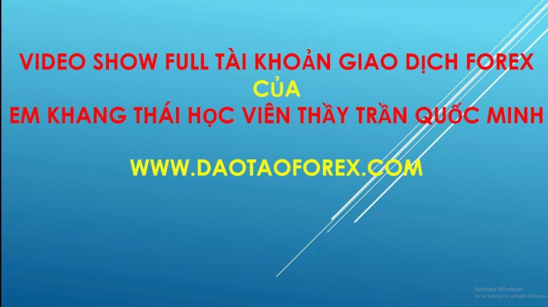 KIẾN THỨC FOREX ĐƯỢC HỌC VIÊN TRUNG TÂM ĐÀO TẠO FOREX CHỨNG MINH