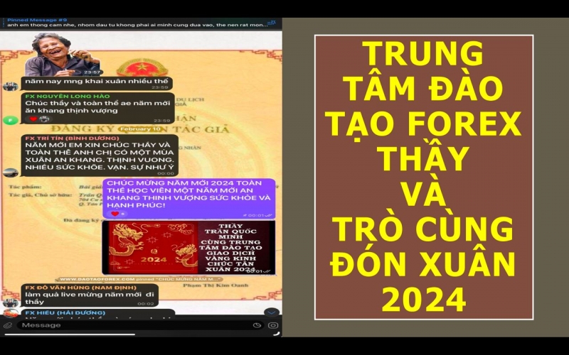 TRUNG TÂM ĐÀO TẠO FOREX THẦY VÀ TRÒ CÙNG ĐÓN XUÂN 2024