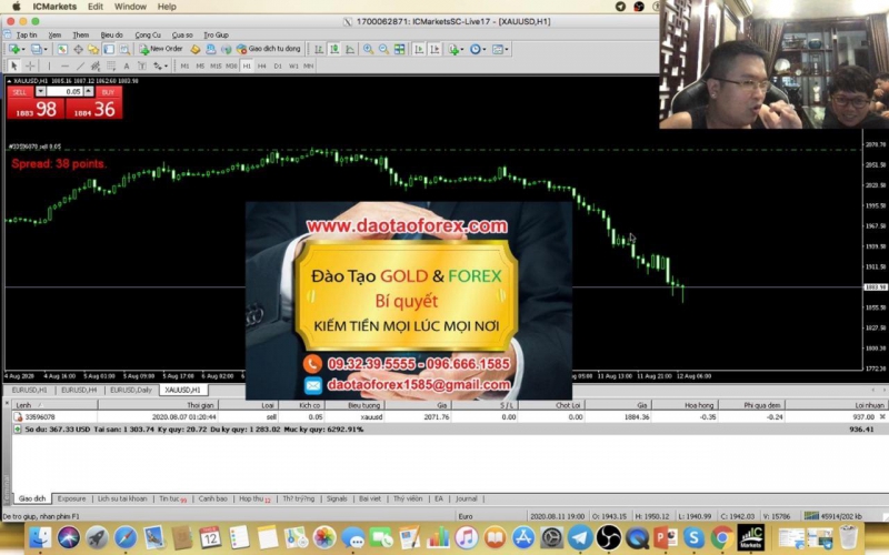 TRẦN QUỐC MINH GIAO DỊCH VÀNG ĂN TRÊN 2000 PIP