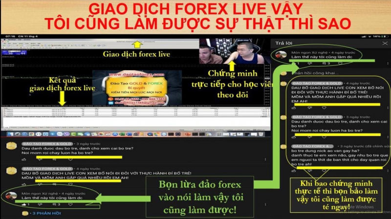 GIAO DỊCH FOREX LIVE VẬY TÔI CŨNG LÀM ĐƯỢC SỰ THẬT THÌ SAO