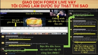 GIAO DỊCH FOREX LIVE VẬY TÔI CŨNG LÀM ĐƯỢC SỰ THẬT THÌ SAO