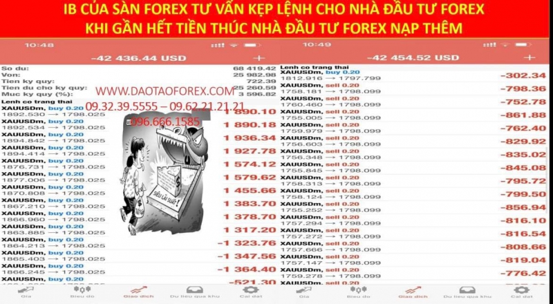IB CÁC SÀN FOREX TẠI SAO CHO NHÀ ĐẦU TƯ FOREX KẸP LỆNH ÂM