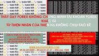 HỌC FOREX THẦY KHÔNG CHO XEM TÀI KHOẢN FOREX VẤN NẠN HIỆN NAY