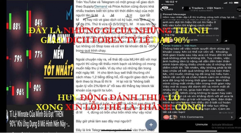 GIAO DỊCH FOREX TỶ LỆ THẮNG 90% NÓI MỒM CỦA BỌN LỪA ĐẢO FOREX