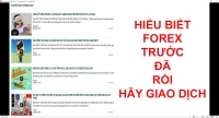 HIỂU BIẾT FOREX TRƯỚC ĐÃ RỒI HÃY GIAO DỊCH
