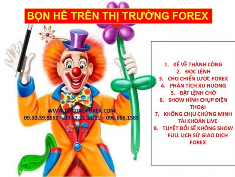 BỌN HỀ TRÊN THỊ TRƯỜNG FOREX