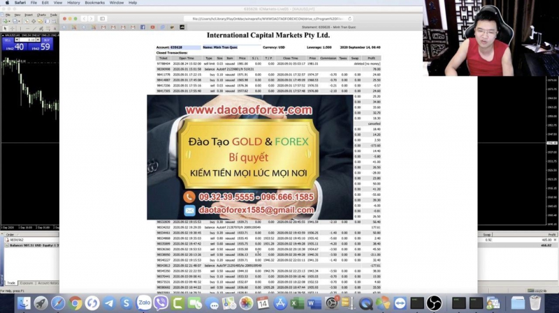 CHUYÊN GIA FOREX NÀO GIÁM CHỨNG MINH TÀI KHOẢN NHƯ THẦY TRẦN QUỐC MINH