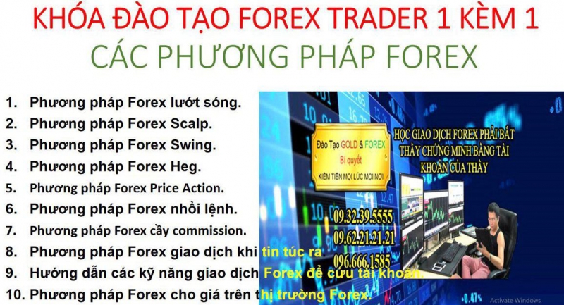 KHÓA ĐÀO TẠO FOREX TRADER 1 KÈM 1
