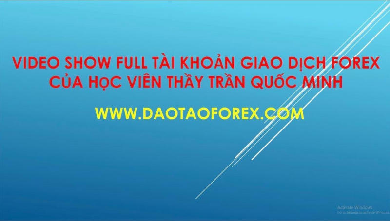 HỌC FOREX VÀ THÀNH CÔNG CỦA HỌC VIÊN