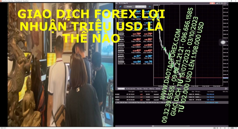 GIAO DỊCH FOREX LỢI NHUẬN TRIỆU USD LÀ THẾ NÀO