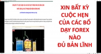 XIN BẤT KỲ CUỘC HẸN CỦA CÁC BỐ DẠY FOREX NÀO ĐỦ BẢN LĨNH NHỚ CẦM LỊCH SỬ TRADE ĐỂ KIỂM CHỨNG NHÉ