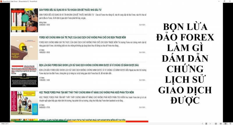 BỌN LỪA ĐẢO FOREX LÀM GÌ DÁM DẪN CHỨNG LỊCH SỬ GIAO DỊCH ĐƯỢC