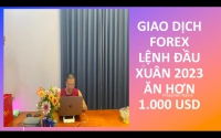THẦY TRẦN QUỐC MINH GIAO DỊCH FOREX LỜI HƠN 1.000 USD CHÀO ĐÓN XUÂN 2023