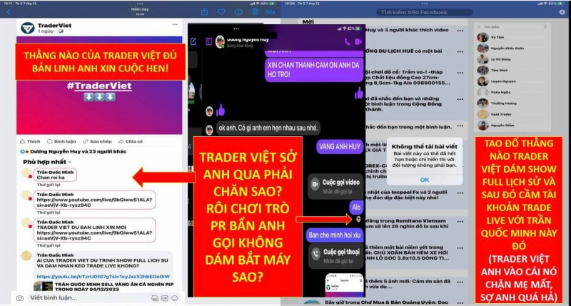 SỰ THẬT TRADER VIỆT LÀ NƠI BỐC PHỐT VÀ TRUYỀN THỘNG BẨN CŨNG NHƯ KHÔNG CÓ KHẢ NĂNG TRADE