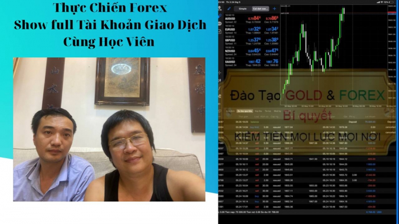HỌC FOREX TRỰC TIẾP SHOW FULL TÀI KHOẢN FOREX CHO HỌC VIÊN ĐÁNH GIÁ