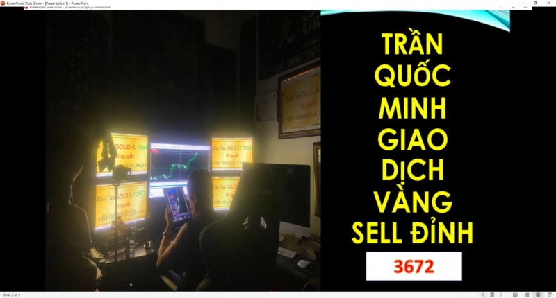 GIAO DỊCH VÀNG SELL ĐỈNH 3672 CỦA TRẦN QUỐC MINH