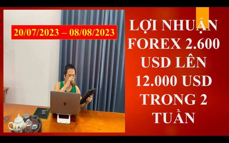 QUẢN LÝ VỐN FOREX TỪ 2.600 USD LỆN 12.000 USD TRONG 2 TUẦN