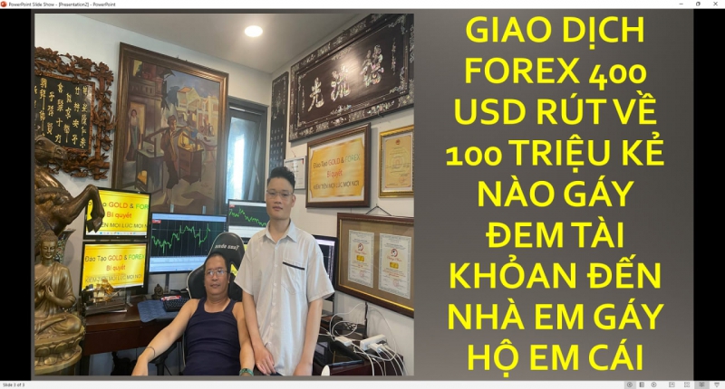 KỸ NĂNG FOREX 400 USD RÚT VỀ 100 TRIỆU