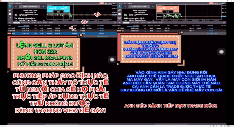 TRẦN QUỐC MINH VÀ THỰC TẾ LIVE TRADE FOREX