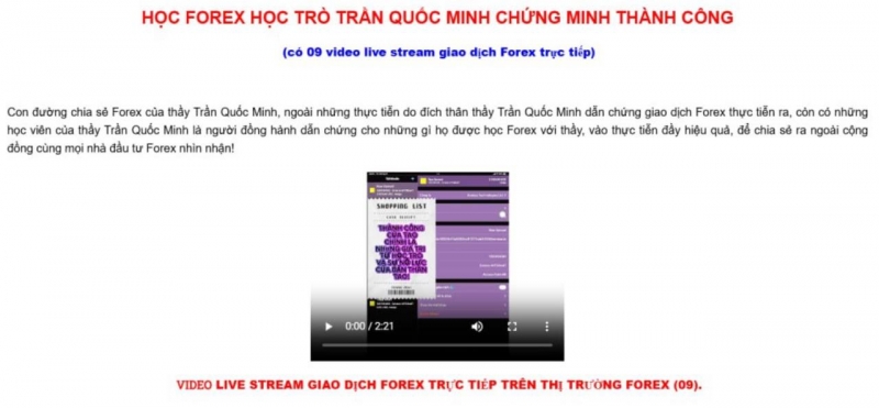 HỌC FOREX HỌC TR&Ograve; TRẦN QUỐC MINH CHỨNG MINH TH&Agrave;NH C&Ocirc;NG