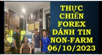 THỰC CHIẾN FOREX ĐÁNH TIN Non-Farm 06/10/2023