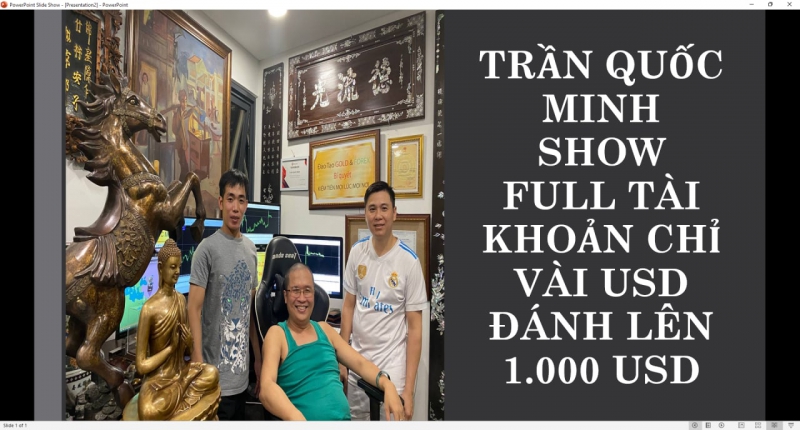 THẦY TRẦN QUỐC MINH GIAO DỊCH FOREX VỚI VÀI USD LÊN 1.000 USD