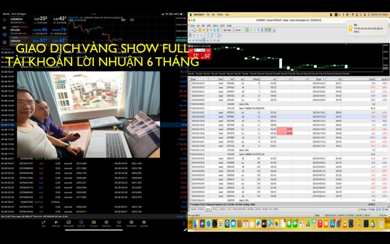 GIAO DỊCH VÀNG LỢI NHUẬN 6 THÁNG CỦA THẦY TRẦN QUỐC MINH