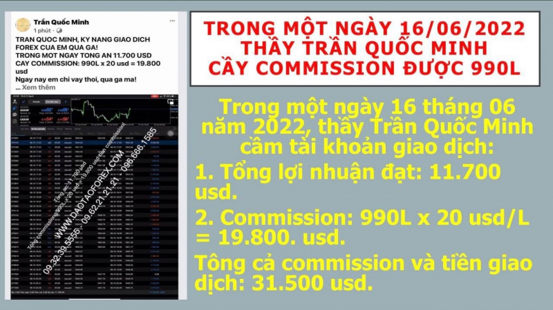 HỌC FOREX CẦY COMMISSION CÙNG TRẦN QUỐC MINH
