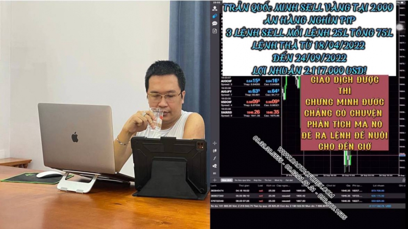 GIAO DỊCH VÀNG LỢI NHUẬN 2.200.000 USD CỦA THẦY TRẦN QUỐC MINH