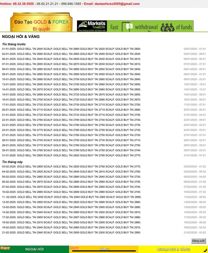 HƯƠNG DẪN ĐĂNG KÝ NHẬN CHIẾN LƯỢC GIAO DỊCH FOREX HÀNG NGÀY TRÊN WEB WWW.DAOTAOFOREX.COM