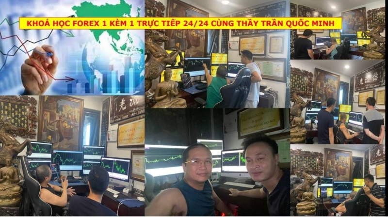 KHOÁ HỌC FOREX 1 KÈM 1 TRỰC TIẾP 24/24 CÙNG THẦY TRẦN QUỐC MINH
