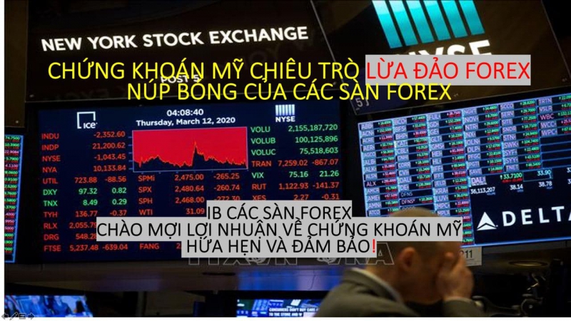 CHỨNG KHOÁN MỸ CHIÊU TRÒ LỪA ĐẢO TỪ CÁC SÀN FOREX