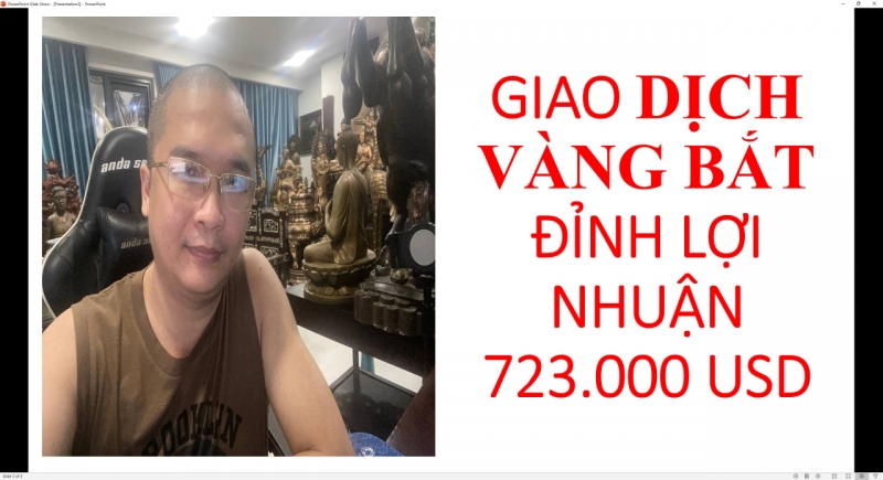 THỰC CHIẾN FOREX GIAO DỊCH VÀNG LỢI NHUẬN 723.000 USD