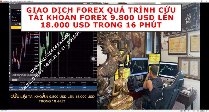 GIAO DỊCH FOREX QUÁ TRÌNH CỨU TÀI KHOẢN FOREX 9.800 USD LÊN 18.000 USD TRONG 16 PHÚT