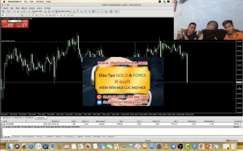 DẠY FOREX THỰC CHIẾN CÙNG HỌC VIÊN 24/24