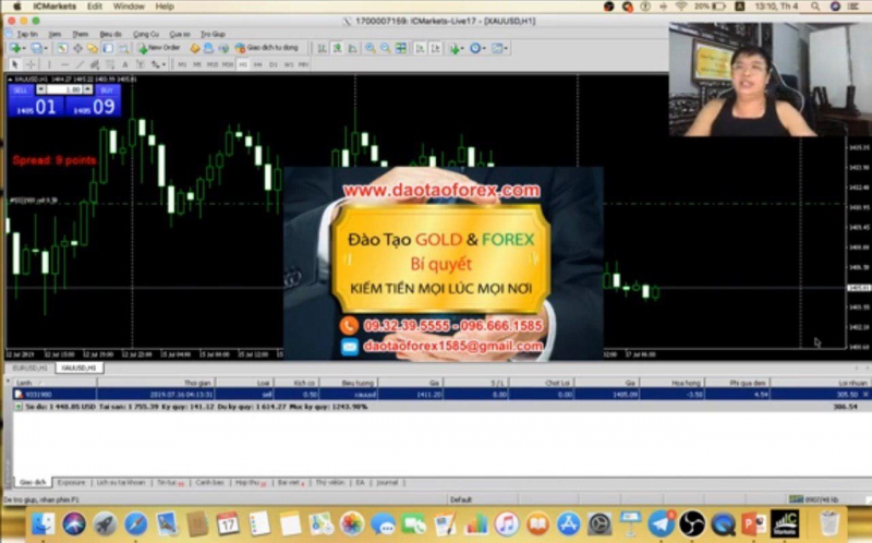 Học Forex cùng thầy Trần Quốc Minh với những giá trị giao dịch Forex
