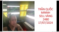 GIAO DỊCH VÀNG TRẦN QUỐC MINH SELL 2480 17/07/2024